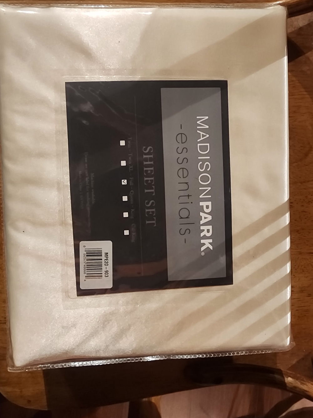 Madison Park Essentials Champagne Sheet Set
